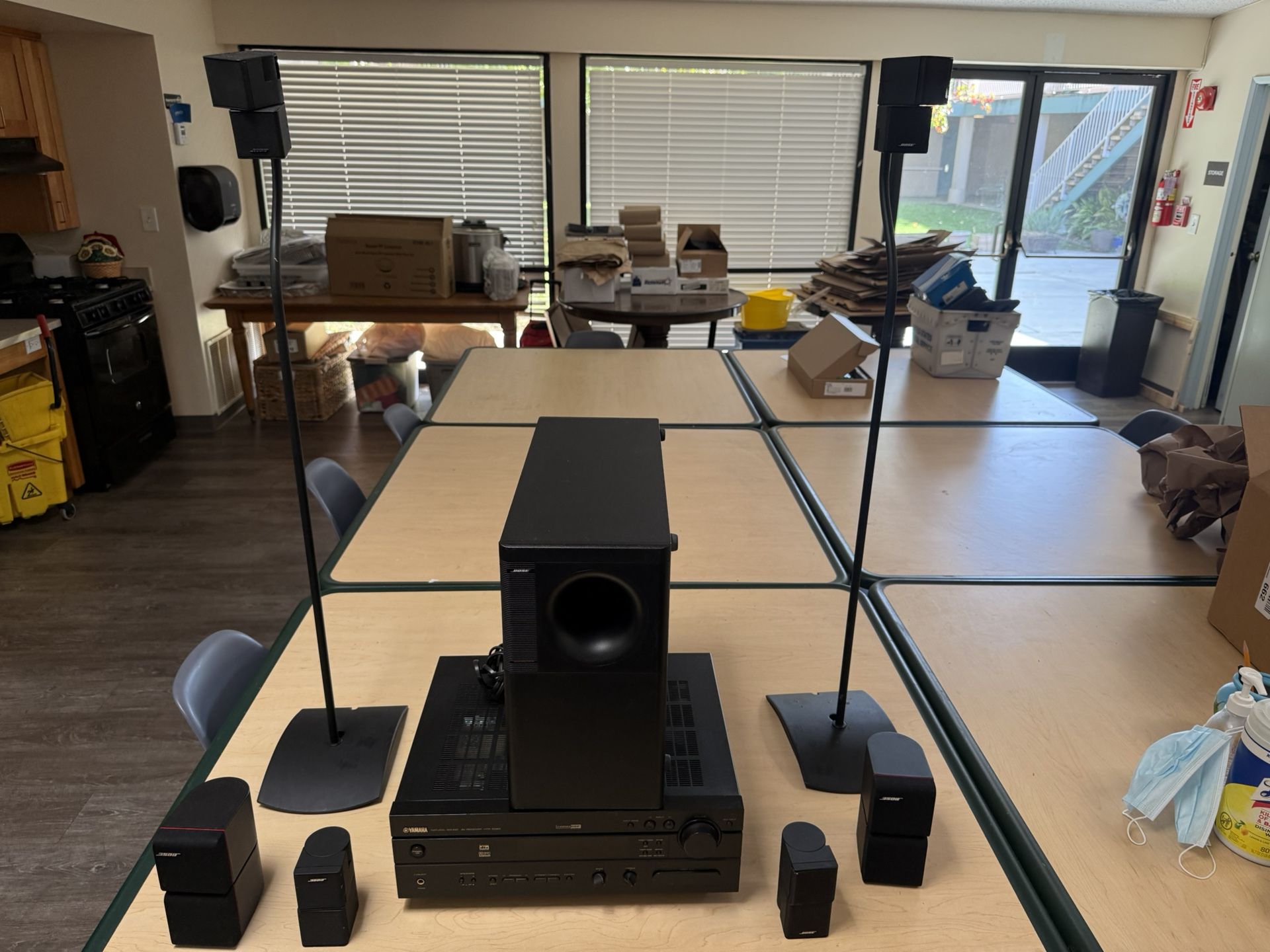 Yamaha Receiver With Bose Speakers