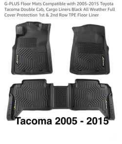 Floor Mate Liners All Weather Custom Fit Toyota Tacoma 2005 - 2015