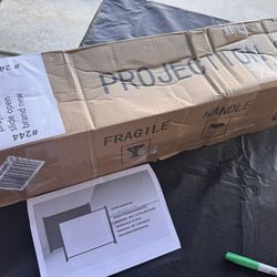 Outdoor / Indoor  Projector screen and stand 50 inch.   brand new