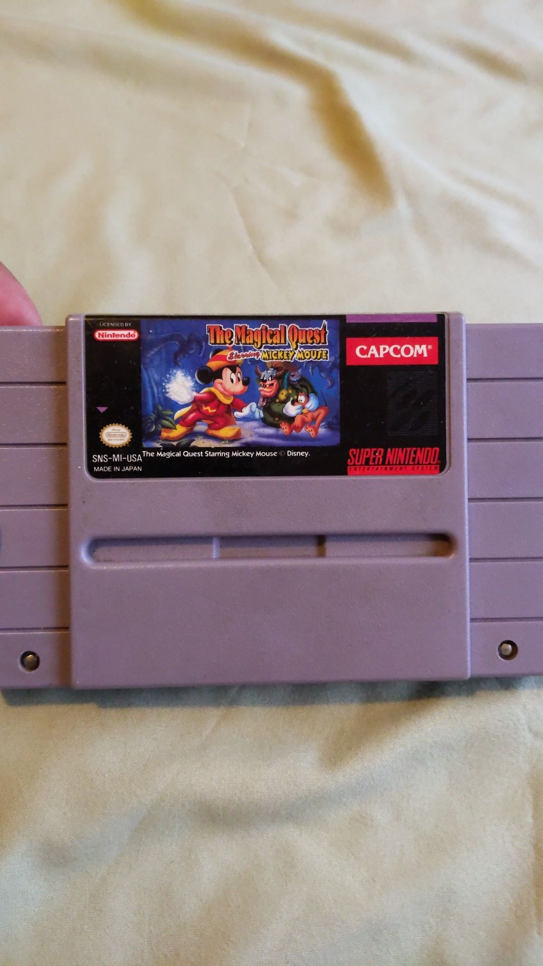 The Magical Quest Starring Mickey Mouse SNES Super Nintendo Disney