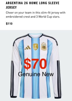 Genuine Adidas 2026 Argentina Jersey New