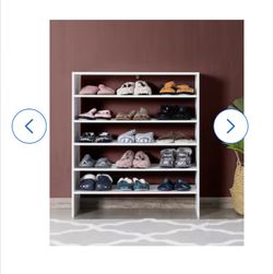 Shoe Rack 6-Tier Storage Shelf