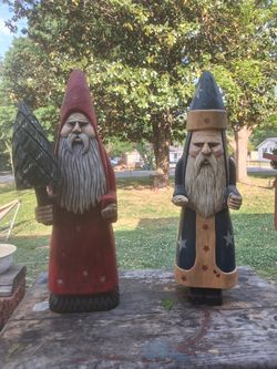 Hand carved, one of a kind santa