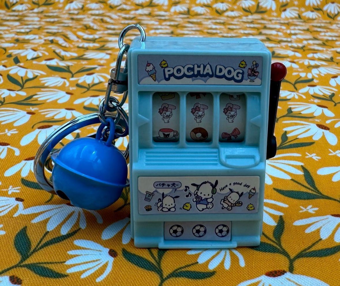 New “Pochacco” Kawaii Slot Machine Keychain!!!
