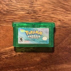 Pokémon Emerald GBA Cartridge — Authentic, Dry Battery