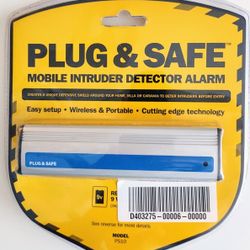 Plug & Safe Mobile Intruder Detector Alarm Model PS10 - Brand New 