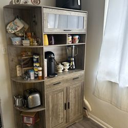 Grey Kitchen cabinet/storage