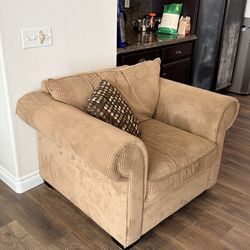 FREE Beige Corduroy Sofa Chair in Perris