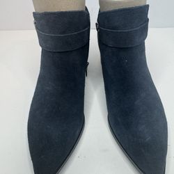 Marc Fisher Ireene Dark Blue Suede Ankle Boots Size 5.5M
