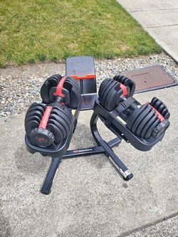 Bowflex SelectTech 552 Adjustable Dumbbells (Pair) and Stand Bundle