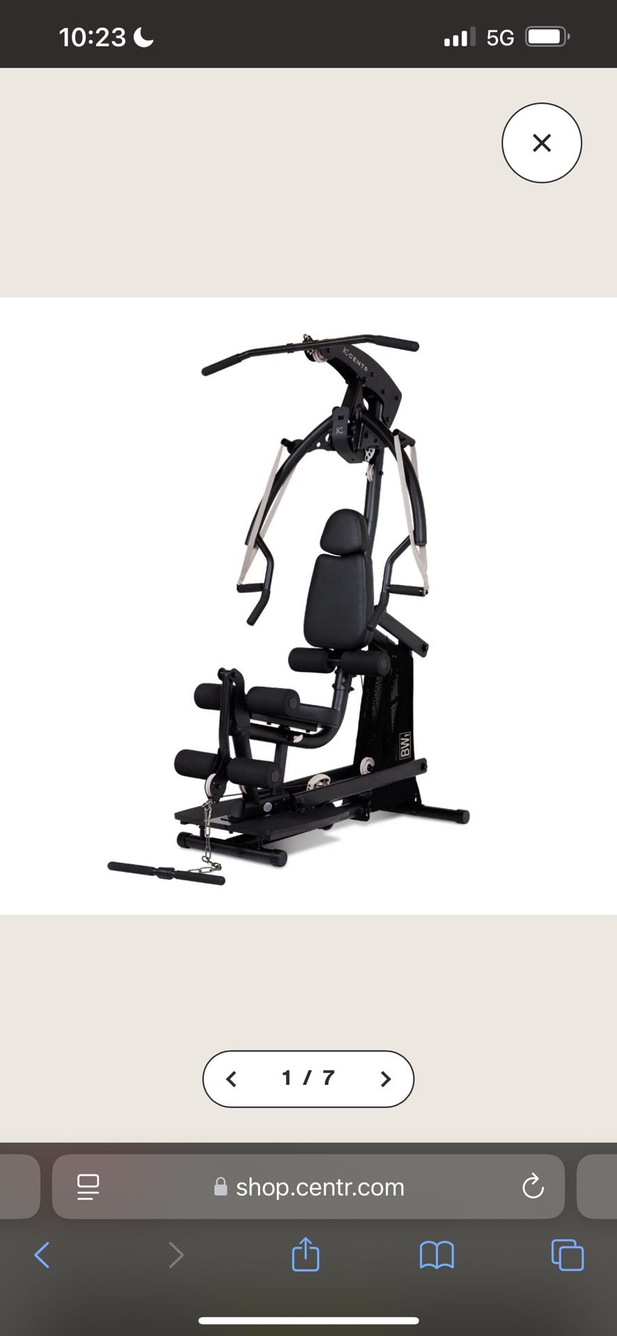 CENTR BODY WEIGHT HOME GYM MACHINE-new Unopened