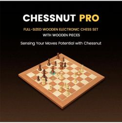 NEW Chessnut Pro CP100 Full sized wooden Electronic Chess Set with Regular chess pieces