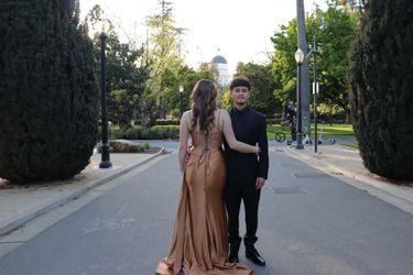 Crystal Satin Gown CD773 Prom Dress