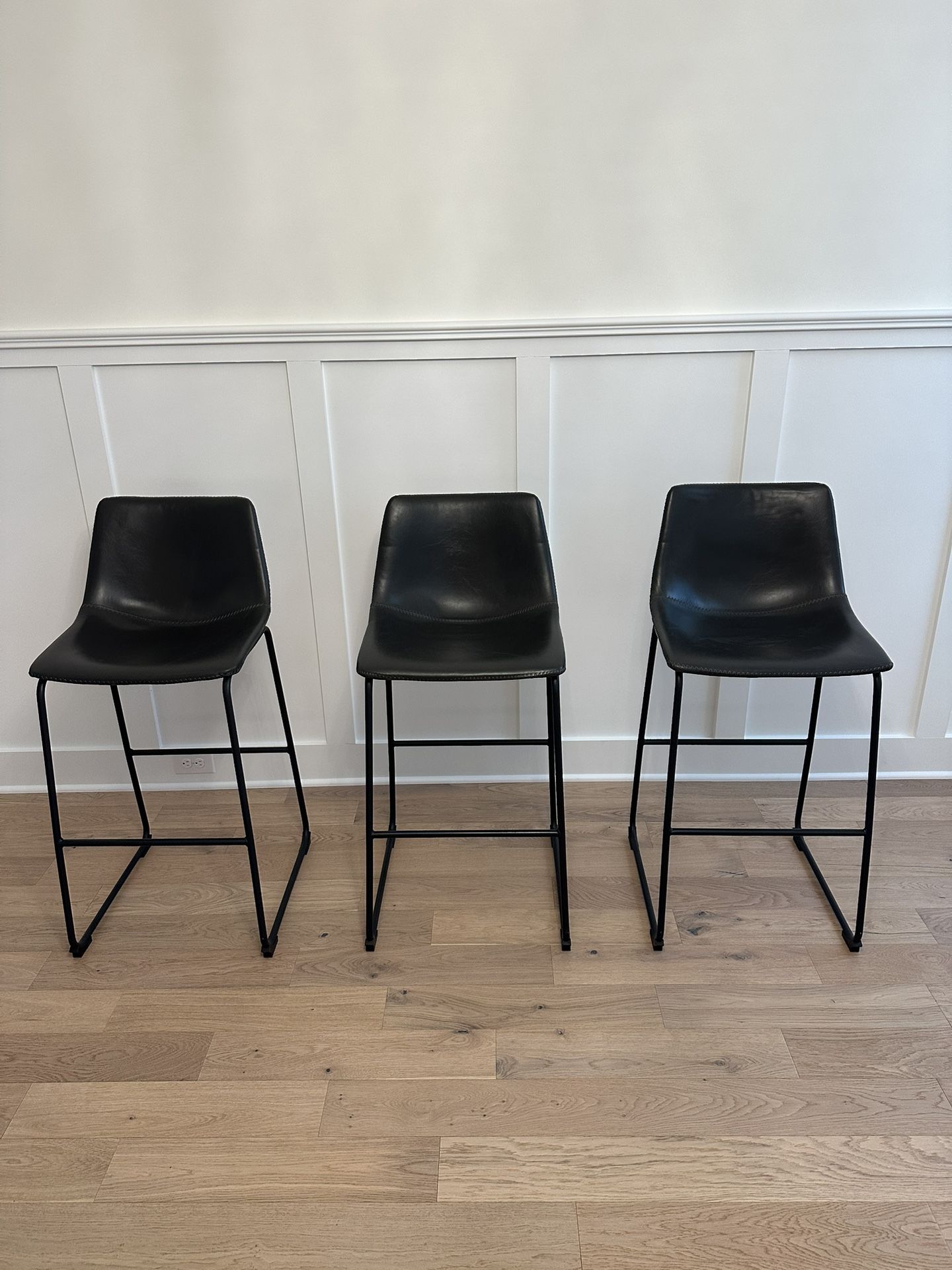 Counter Height Leather Stools