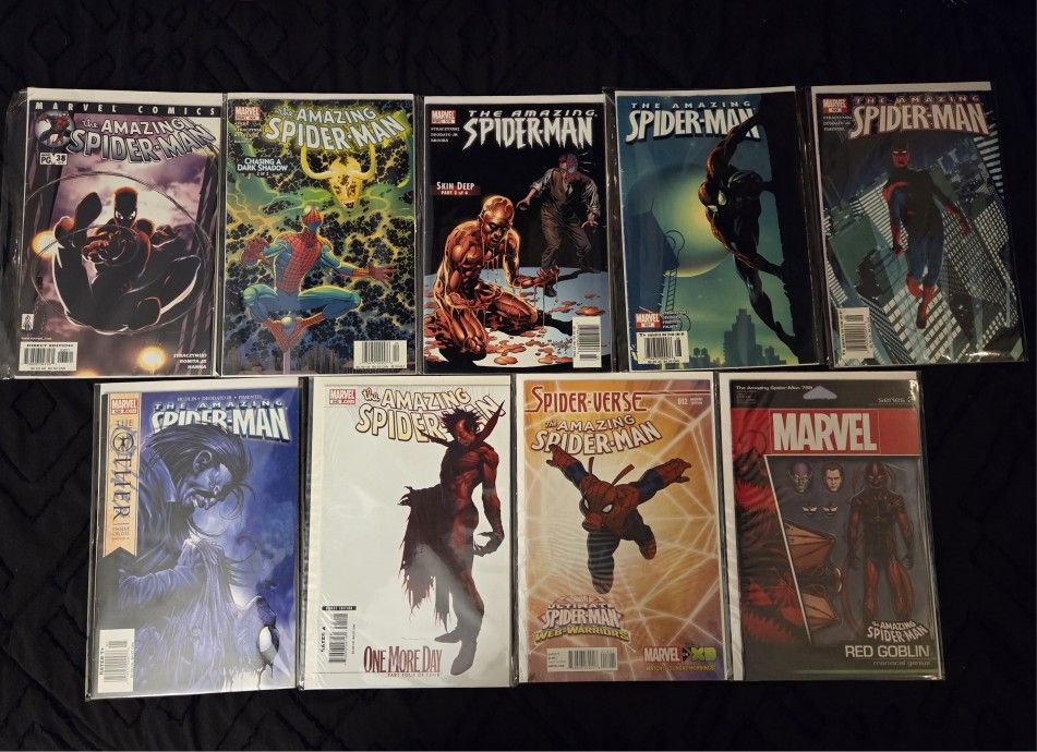 Amazing Spider-man Comic Book Lot Of 9! Marvel. Keys. Variants. Mixed Lot.
