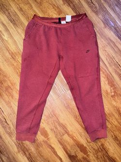 Nike Tech Pack Therma Fit ADV Textured Joggers Men’s Size XL Red Copper athletic