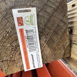 LOT OF 6 **ProWood 4x4 12’ #2 Pressure Treated SYP