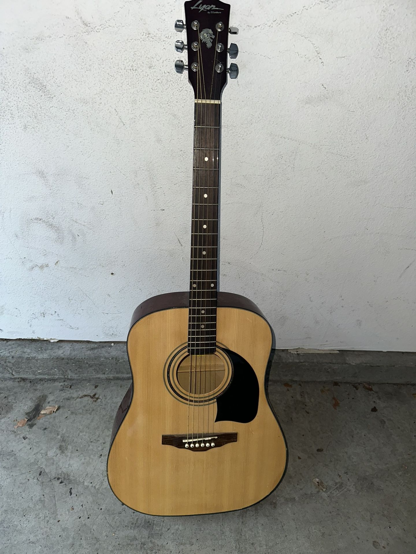 Sweet-sounding Lyon By Washburn Acoustic Guitar