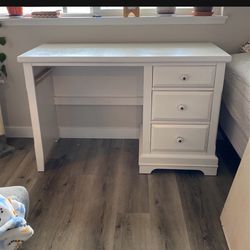 White Solid Wood Desk For Sale!!!