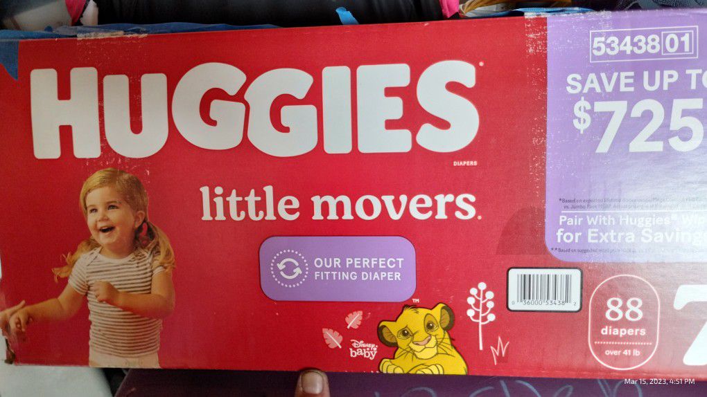 Little Movers Size 7  88 Count. 