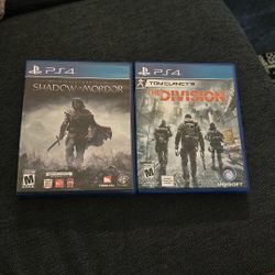 Play  Station 4 Both Game For $20
