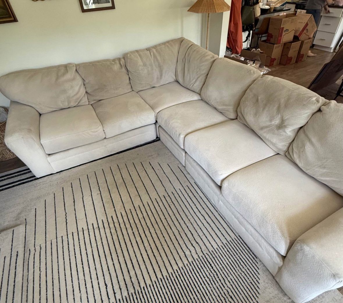 Light Sectional (Free Delivery Available)