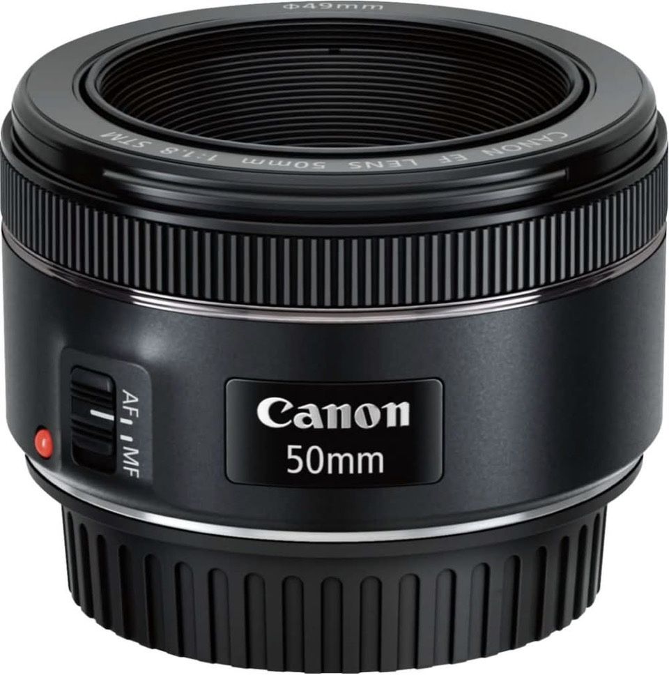 Canon - EF50mm F1.8 STM Standard Prime Lens for EOS DSLR Cameras - Black