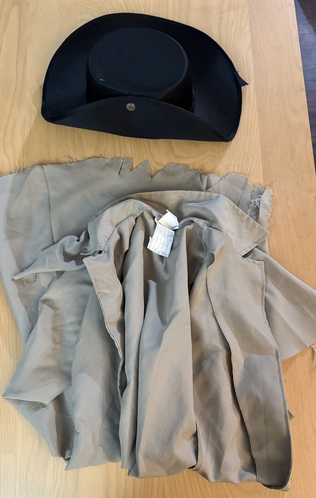 Youth Med Zombie Duster Costume W Hat 