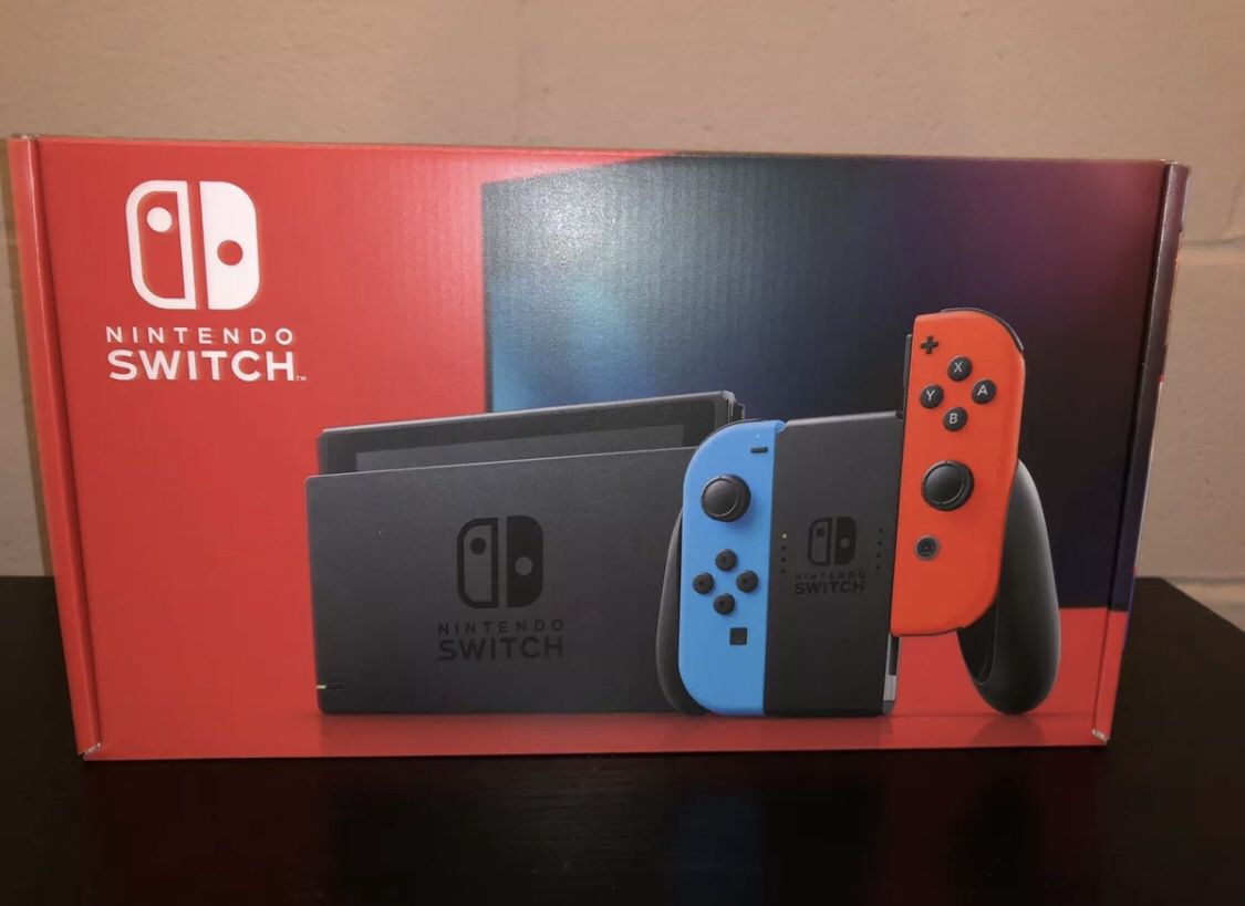 Nintendo Switch - Neon Blue and Red