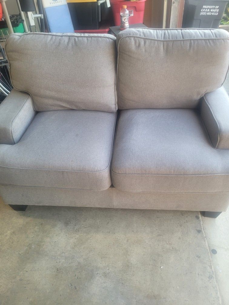 Gray Love Couch, Small Couch