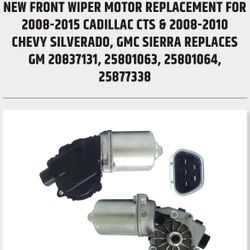 New Front Wiper Motor 2008-2015 Cadillac CTs / 2008-2010 Chevy Silverado