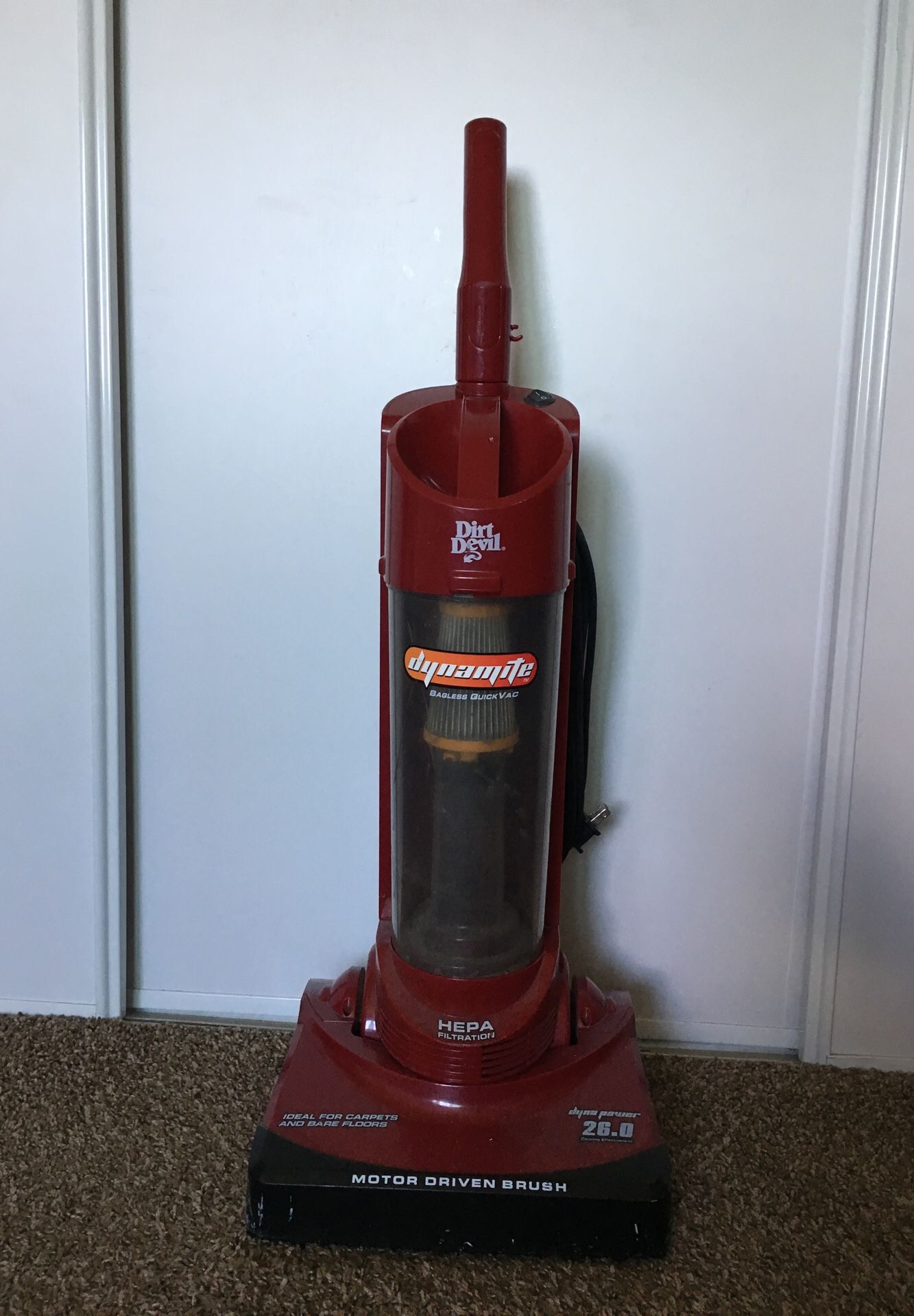 Dirt Devil Dynamite HEPA FILTRATION