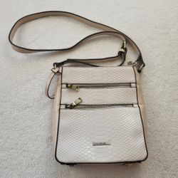 Simply Noelle Crossbody Purse White and Blush Pink