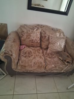 Love seat and couch furniture