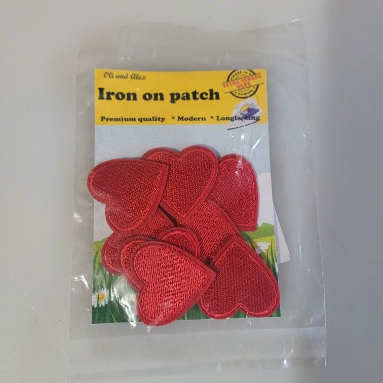 Iron On Heart Parches