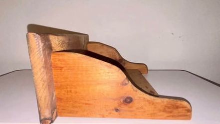 Vintage Rustic Pine Wall Shelf