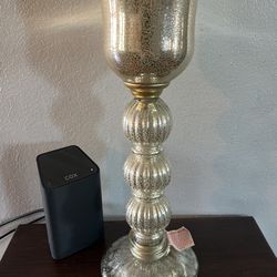 Candelabro De Vidrio Dorado