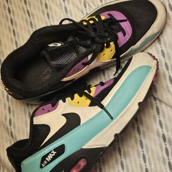 Nike Air Max 90 Essential Black Bright Violet Teal