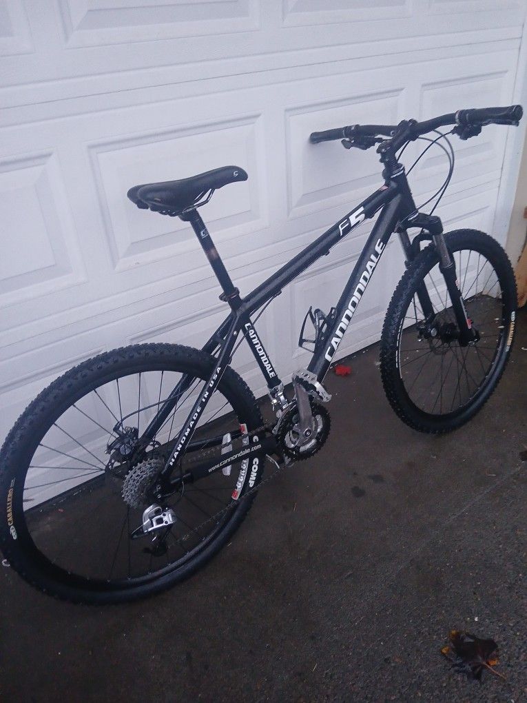 Cannondale F5 Mountain Bike SL Size Frame 27 Speed Dhis Brakes