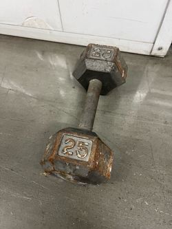 25 lb Cast Iron Hex Dumbbell