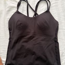 Black active top size small