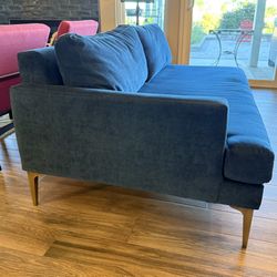 Blue West Elm Couch