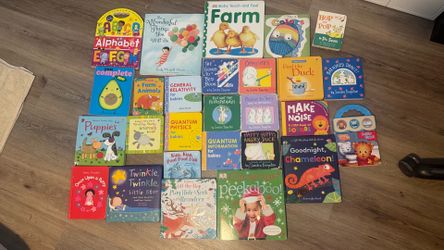 Mega Toddler/Baby Board Book Lot (24 Books) - Sandra Boynton, Dr. Seuss, Science for Babies
