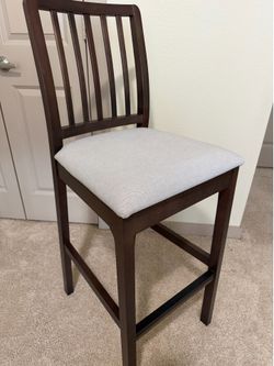 Set of 3 IKEA Solid Wood Bar Height Stools