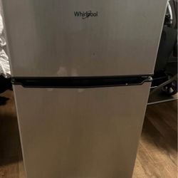 Whirlpool Steel Mini Fridge!! 