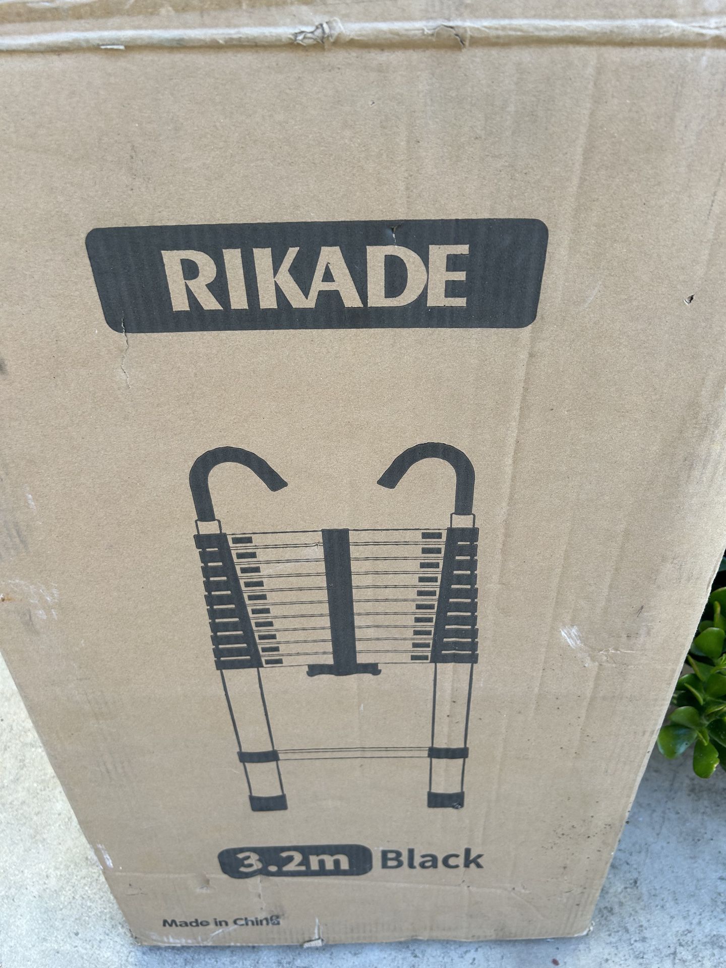 Ladder 3.2 m black whit hook