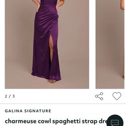 Purple Silk Dress 