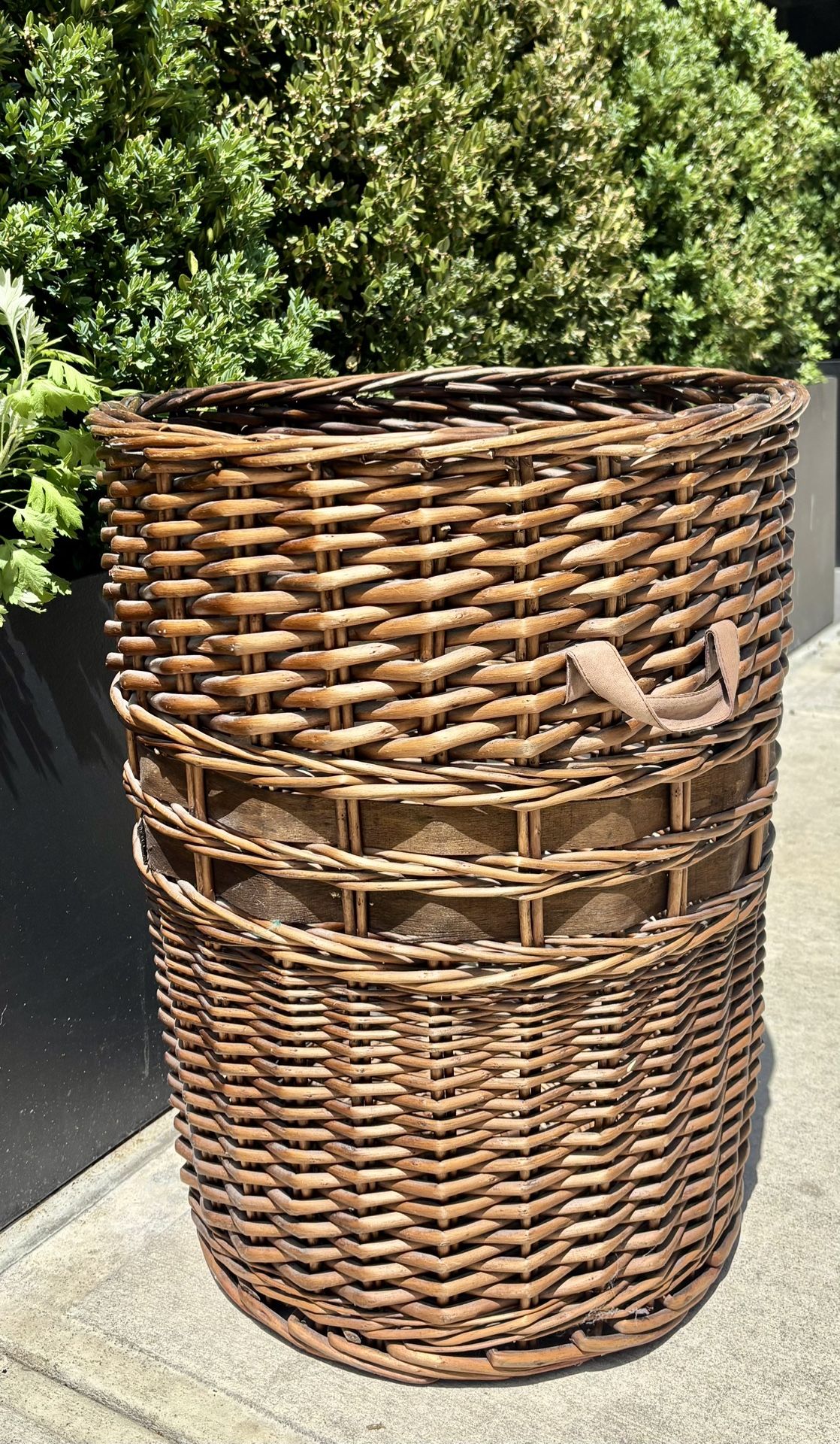 Tall Wicker Hamper