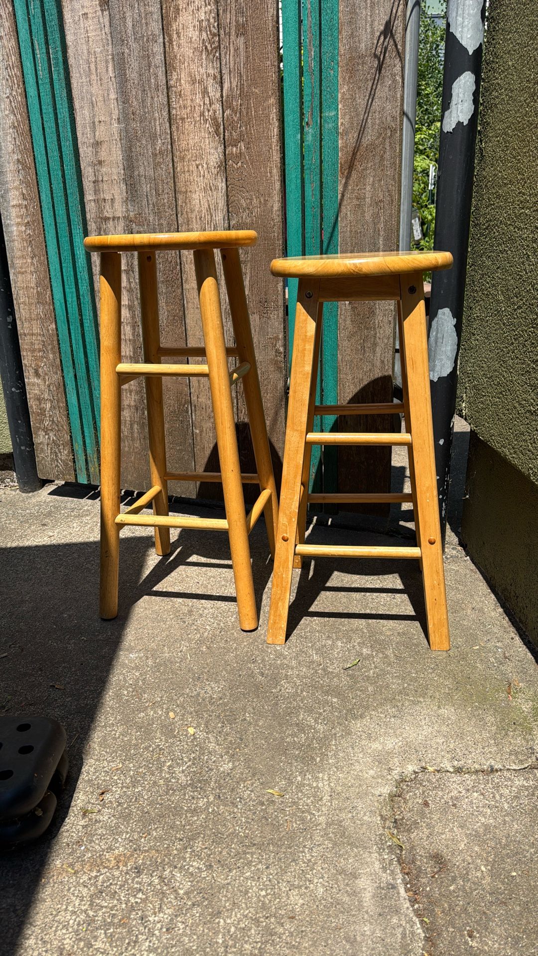 1 or 2 Wood Bar stools