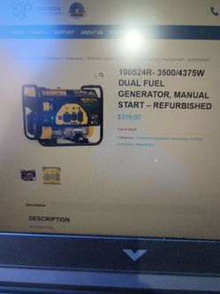 Champion dual fuel 3500 watts generator